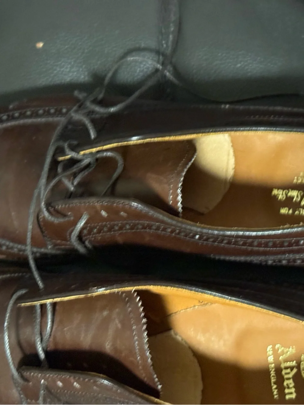Alden Brown Full Brogue Longwing Oxfords